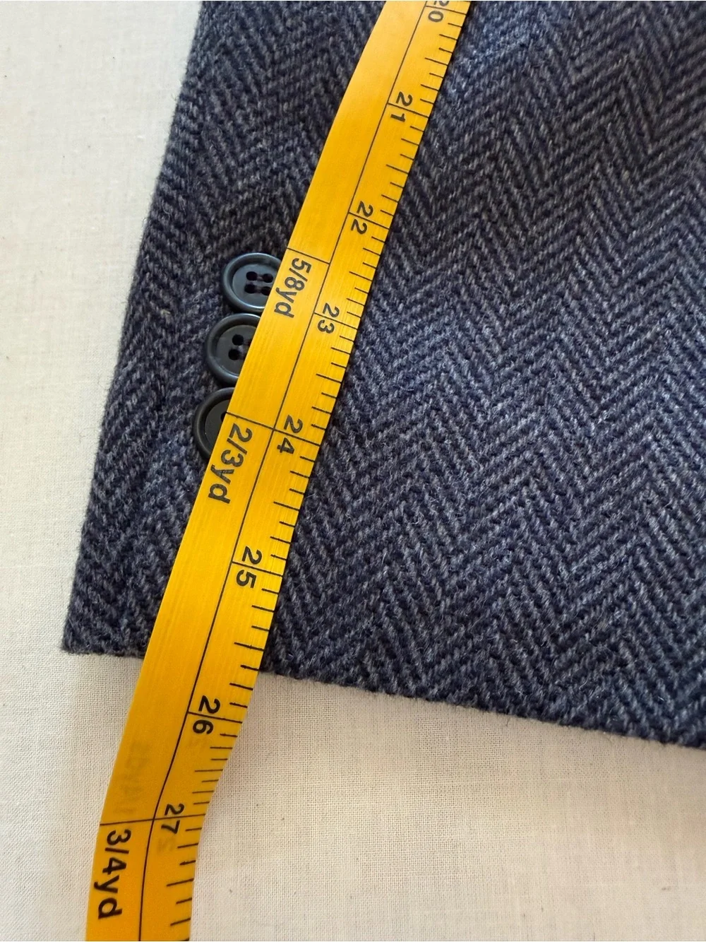Towncraft Gray Herringbone Sport Coat